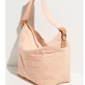 FREE PEOPLE  Denim Beach Bag Shoulder Bag